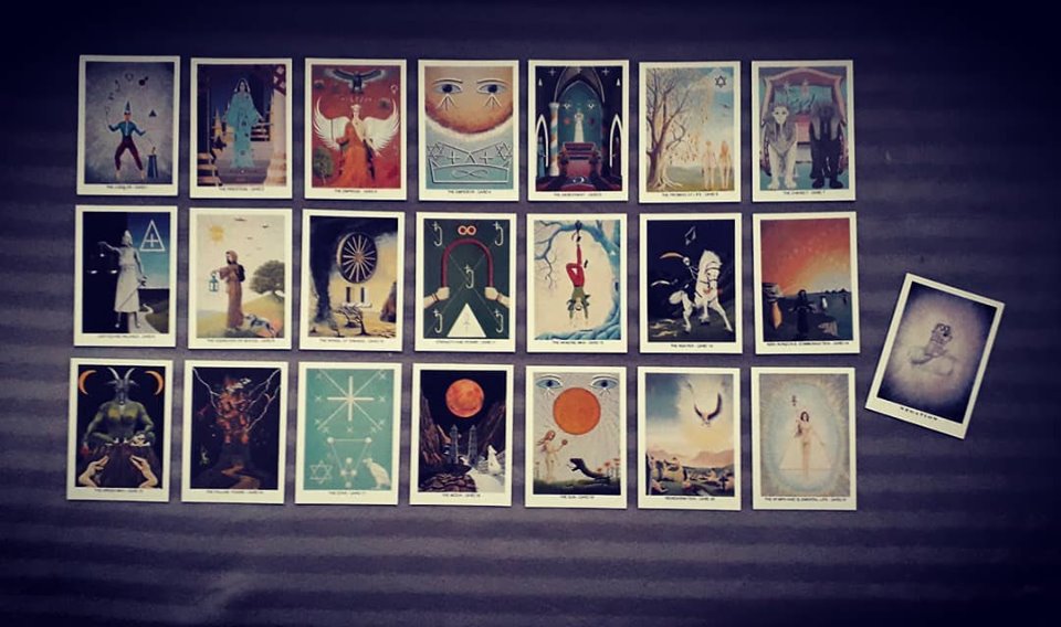 All 21 cards of the Tarot of Frown Strong, now the Tarot of Virsel.